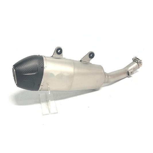 Stainless Steel Slip-On Silencer – Carbon End Cap | Kayo K6R 2026+