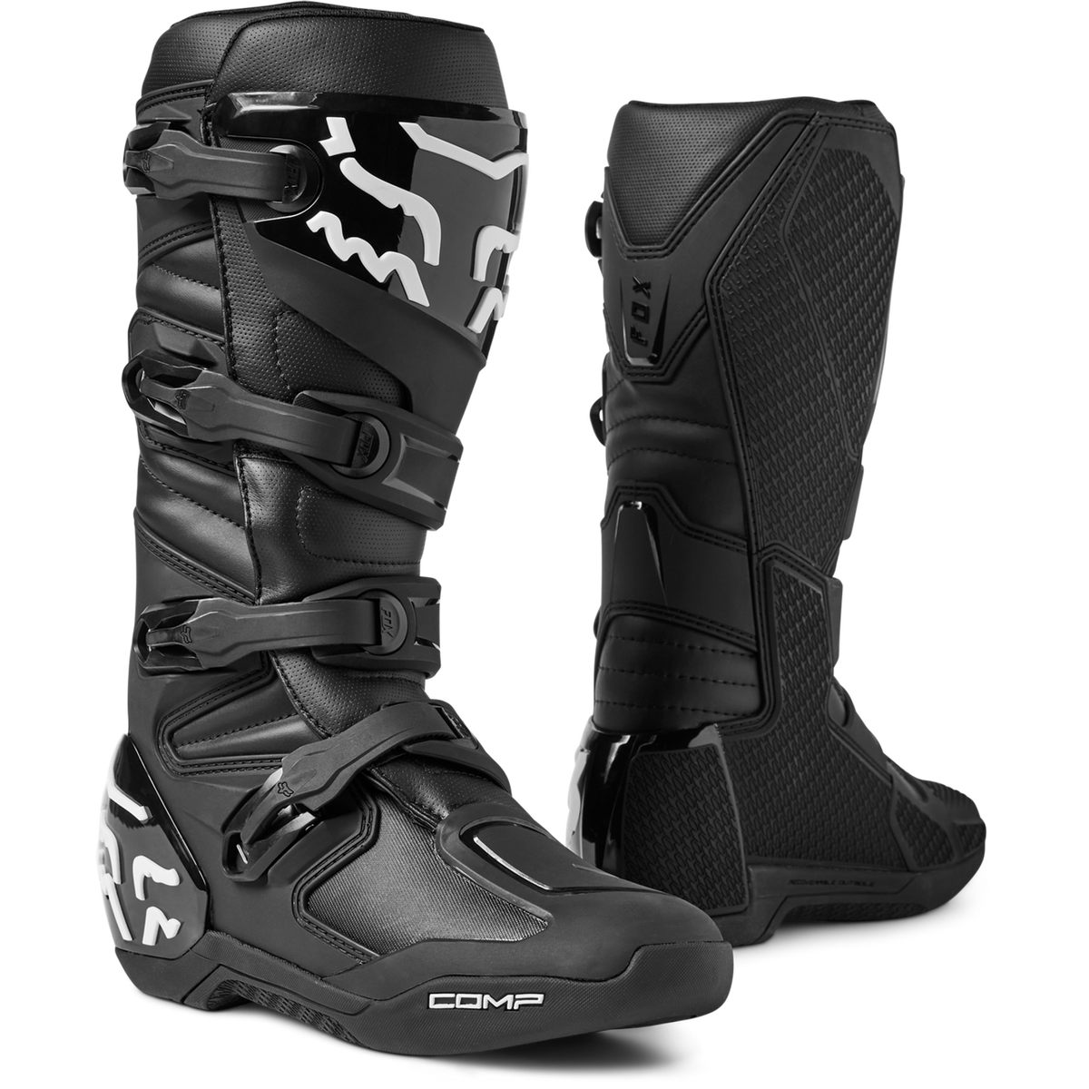 Fox Comp Motocross Boots - Black