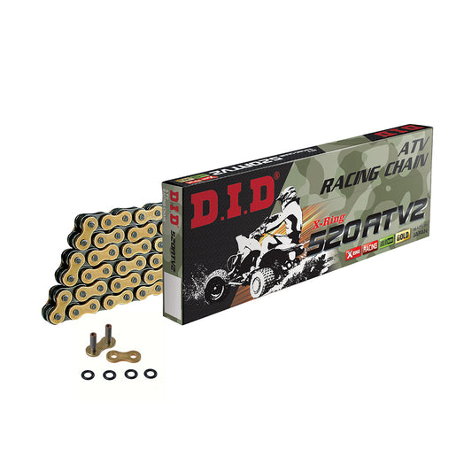 DID 520 ATV2 X-Ring Chain – Gold/Black