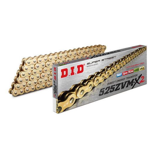 DID 525 ZVM-X2 X-Ring Chain – Gold/Gold