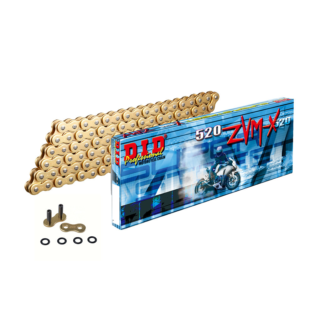 DID 520 ZVM-X X-Ring Chain – Gold/Gold