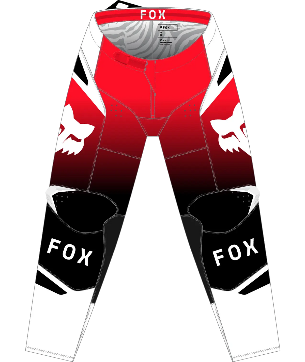 Fox 180 Shield MX Pants - Red/White