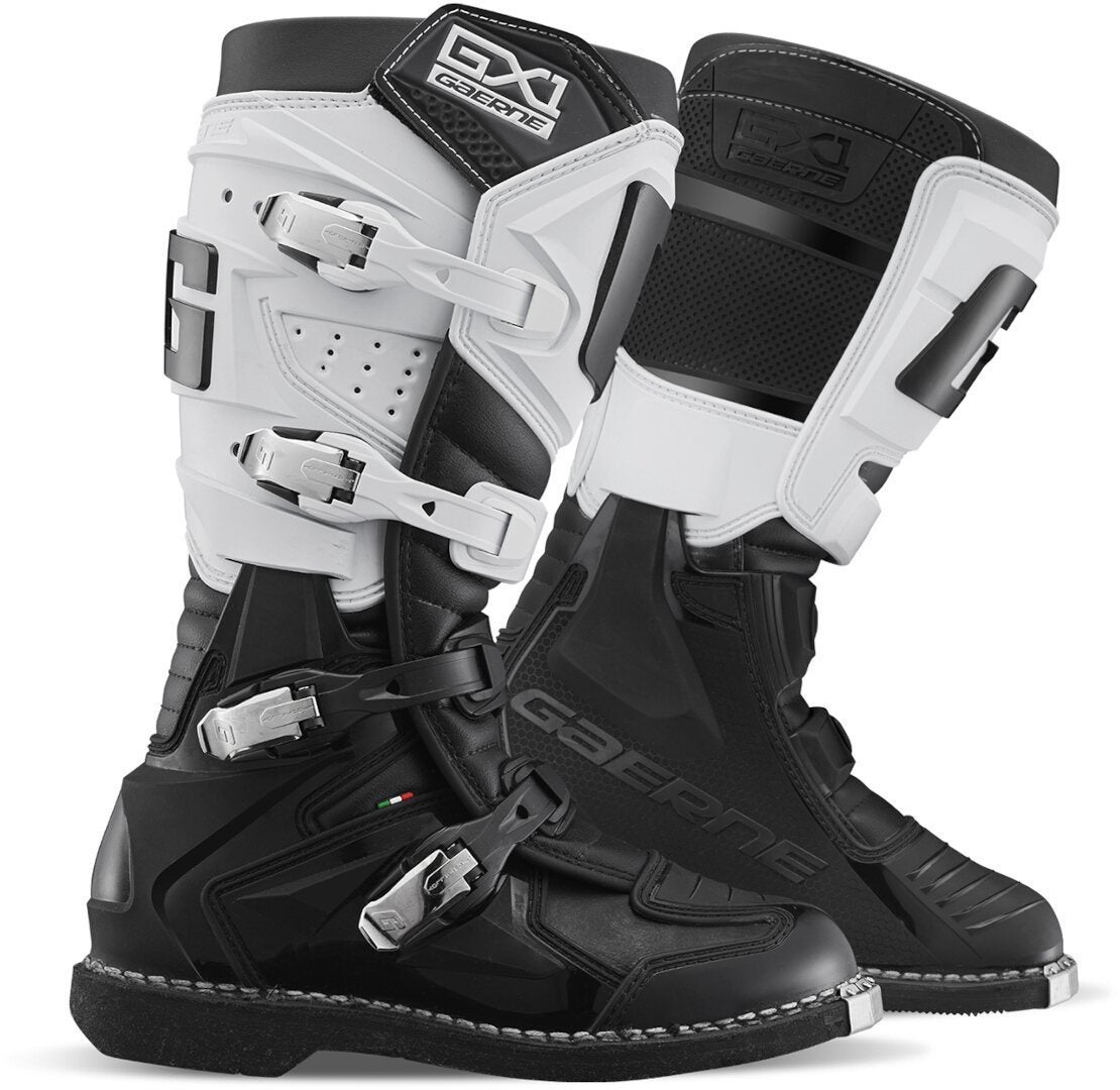 Gaerne GX1 Motocross Boots - White/Black