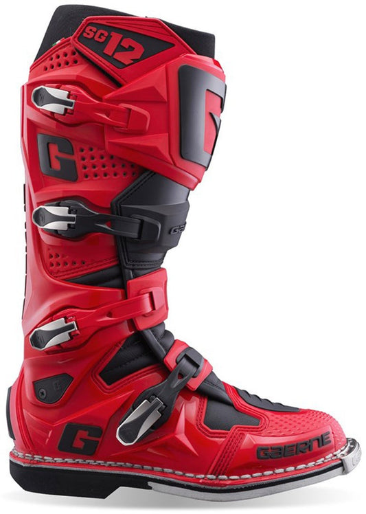 Gaerne SG12 Motocross Boots - Red/Black