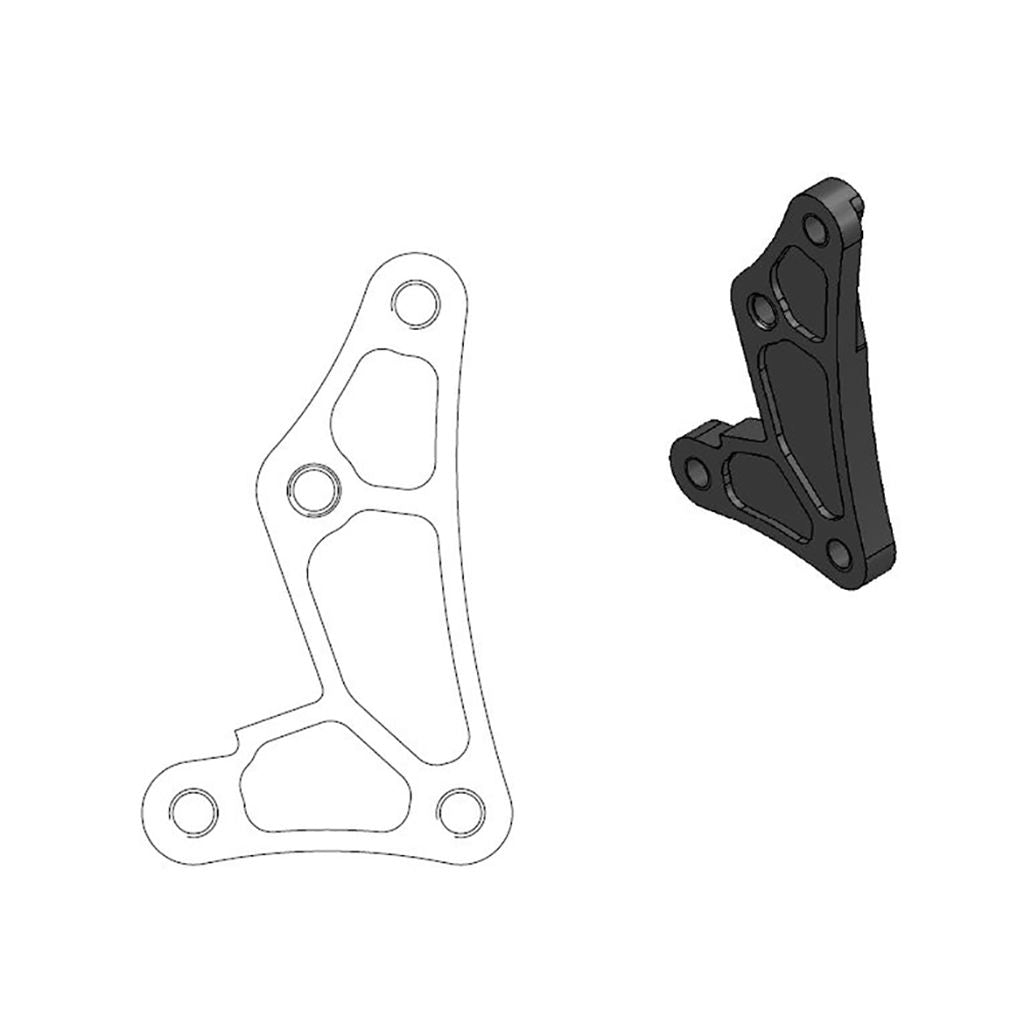 Moto-Master Oversize Brake Caliper Adapter MX 260 mm