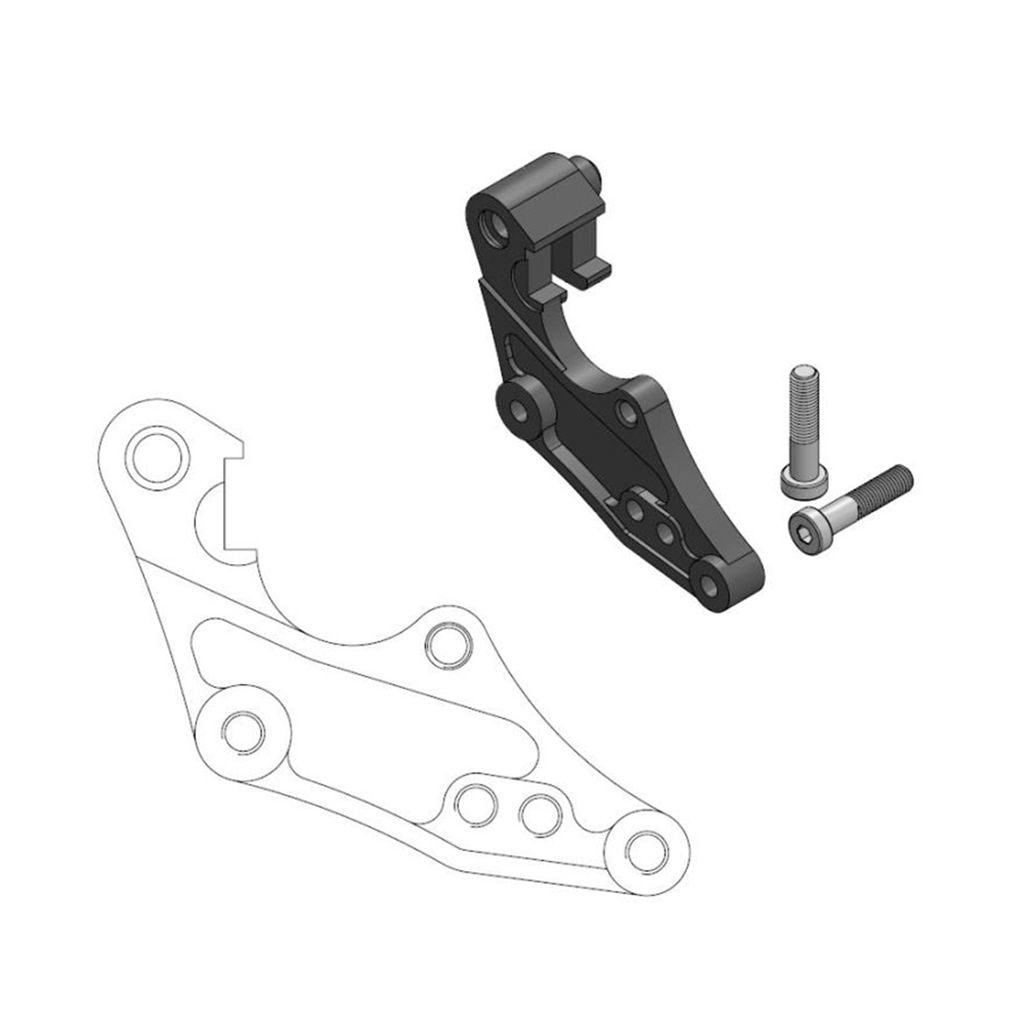 Moto-Master Oversize Brake Caliper Adapter Dakar 298 mm