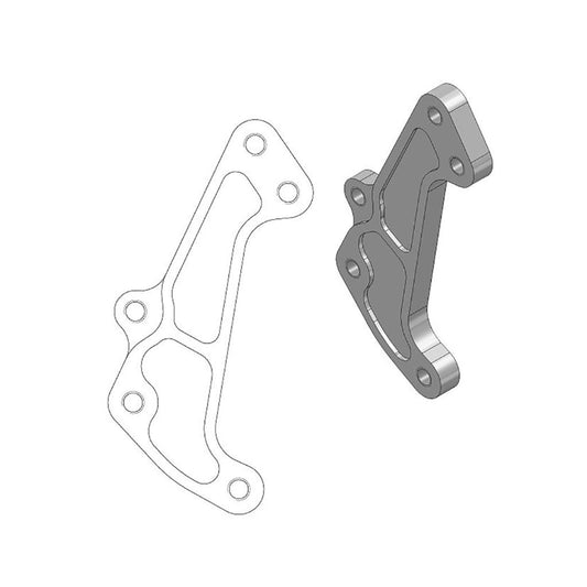 Moto-Master Supermoto Racing caliper adapter 320 mm