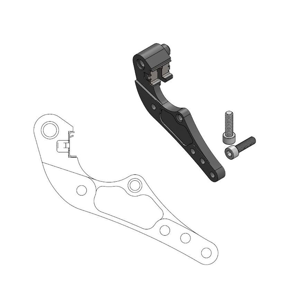Moto-Master Oversize Brake Caliper Adapter Dakar 298 mm for Magura Caliper