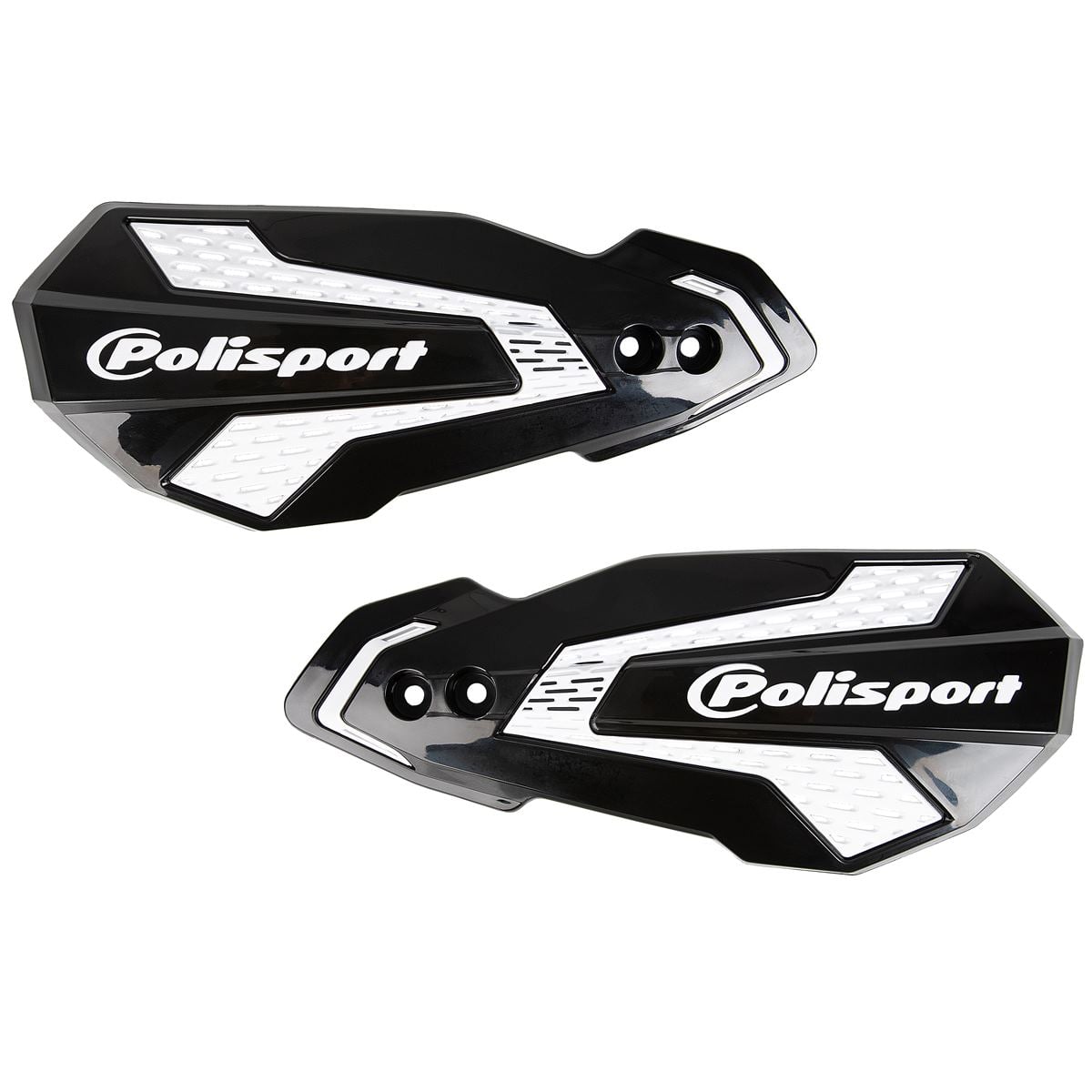 Polisport MX Flow Handguards - Black/White