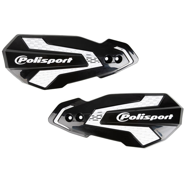 Polisport MX Flow Handguards - Black/White