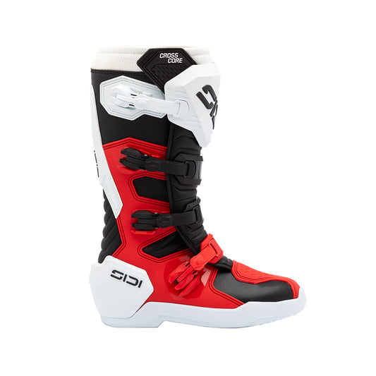 Sidi Crosscore Motocross Boots - Black/White/Red