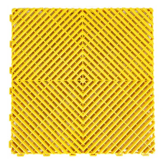 Interlocking Garage Floor Tiles 40 x 40 cm - Yellow