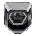 Load image into Gallery viewer, LED Headlight Mask for Husqvarna TE / FE / TC / FC – Hexagon Projector, Carbon Look
