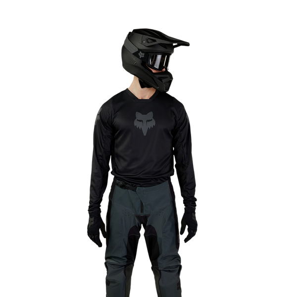 Fox 180 Blackout MX Jersey - Black