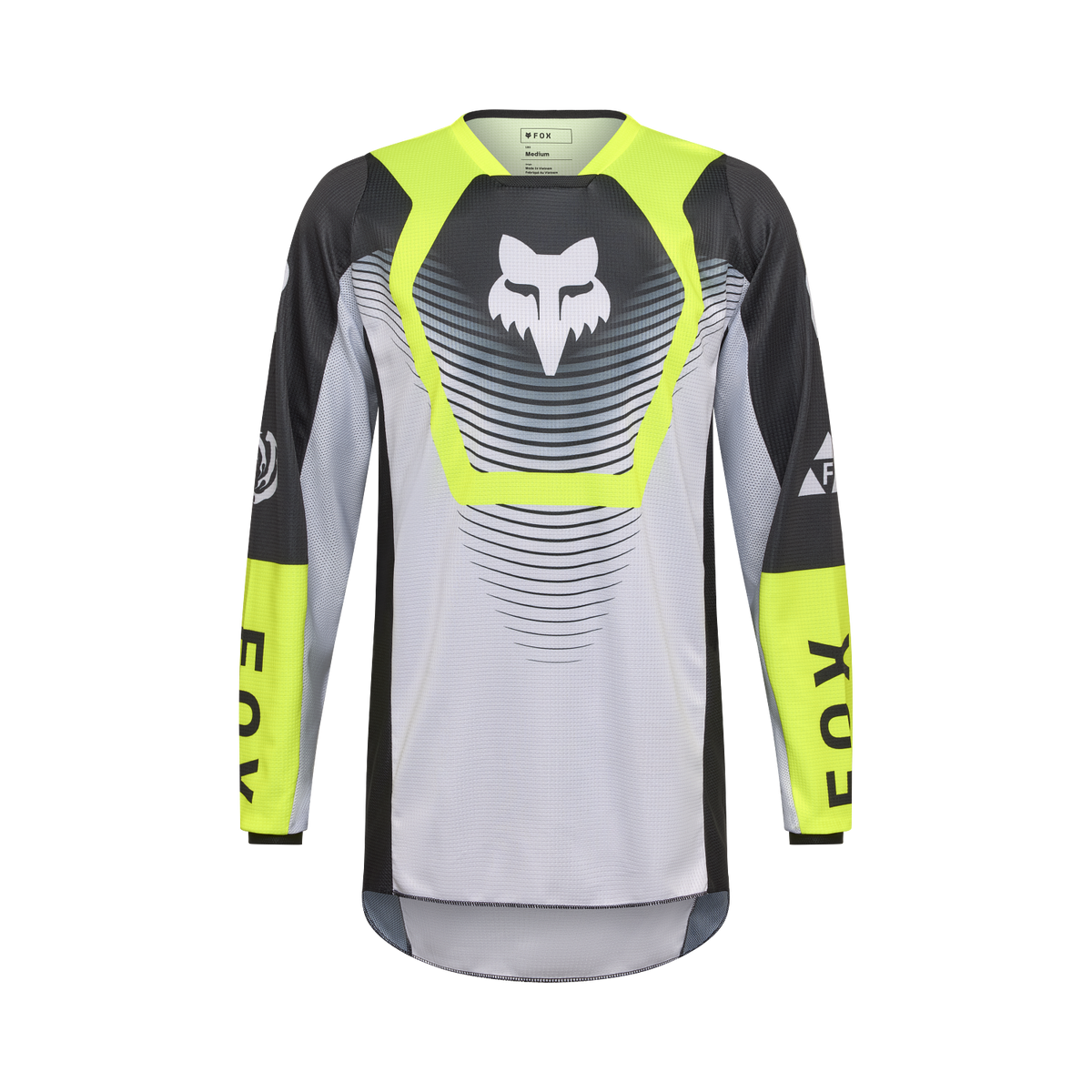 Fox 180 Collect MX Jersey - Grey/Yellow